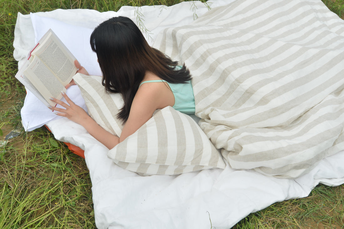 5 benefits of French linen bedding - OEKO-TEX certified stonewashed linen duvet cover set by SCANDALINEN