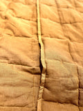 Hand-Quilted French Linen Blanket – Golden Mustard
