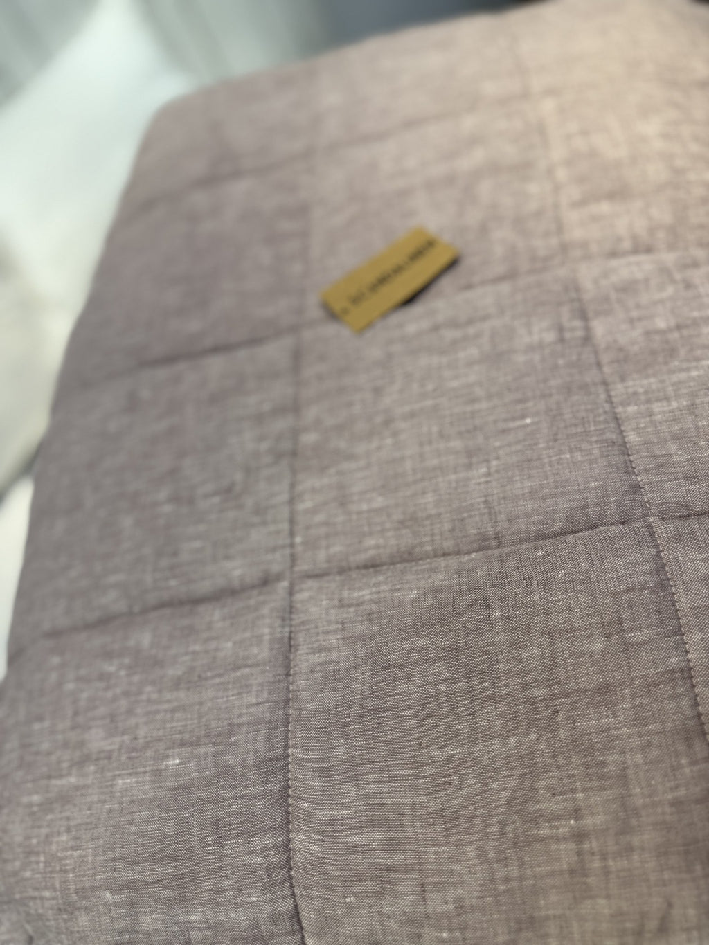 Hand-Quilted French Linen Blanket – Stonewashed Linen Coverlet