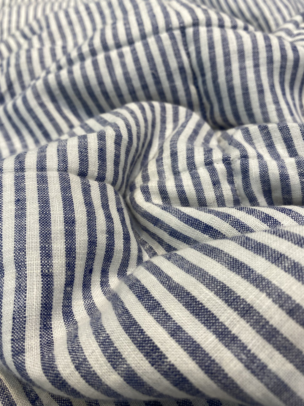 Hand-Quilted French Linen Blanket – Stonewashed Linen Coverlet