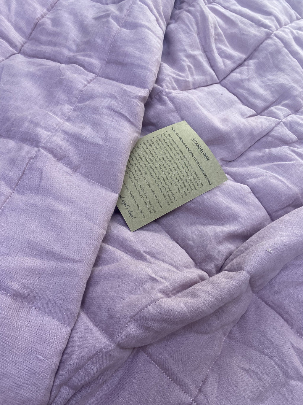 Hand-Quilted French Linen Blanket – Stonewashed Linen Coverlet