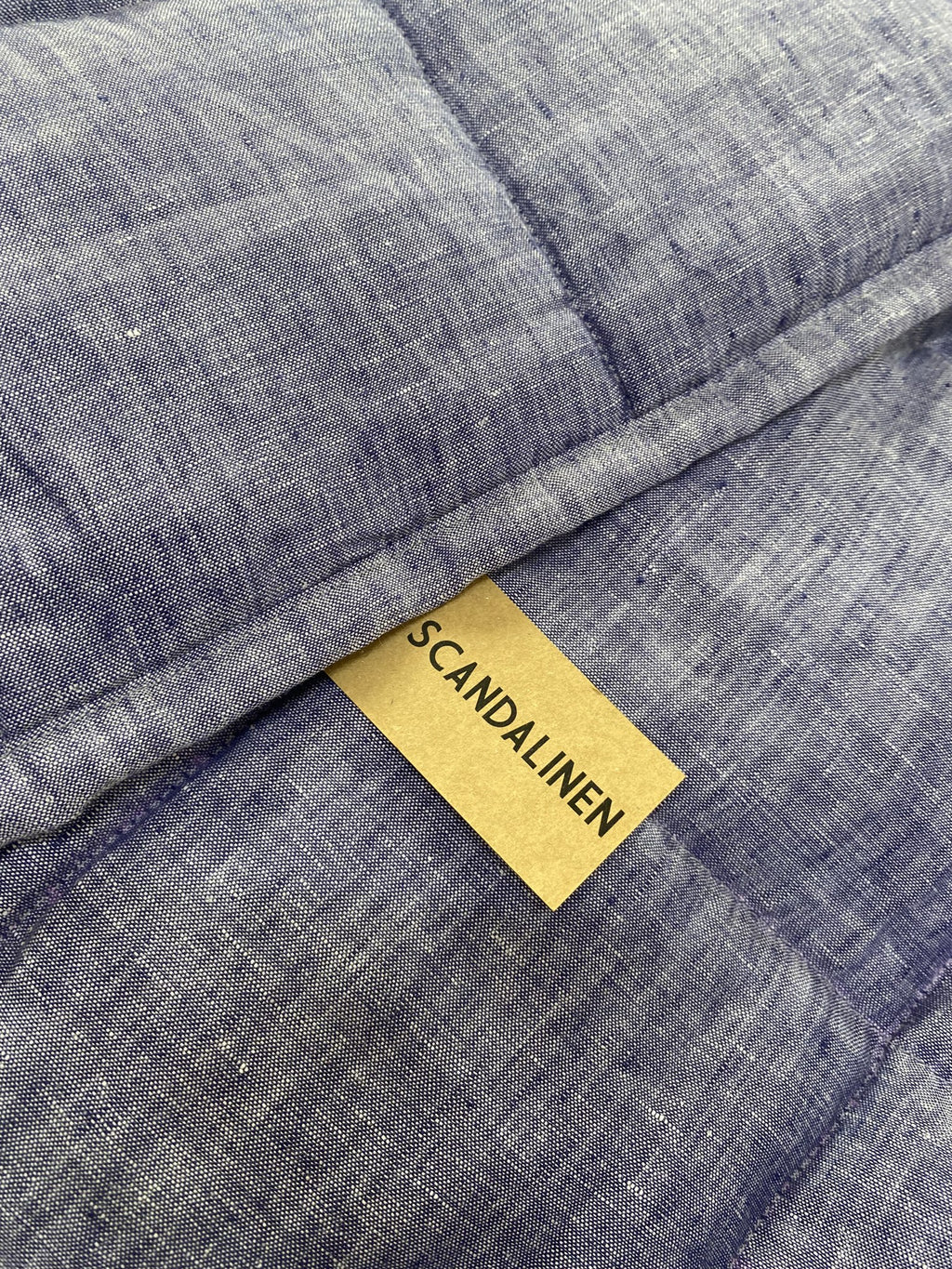 Hand-Quilted French Linen Blanket – Stonewashed Linen Coverlet