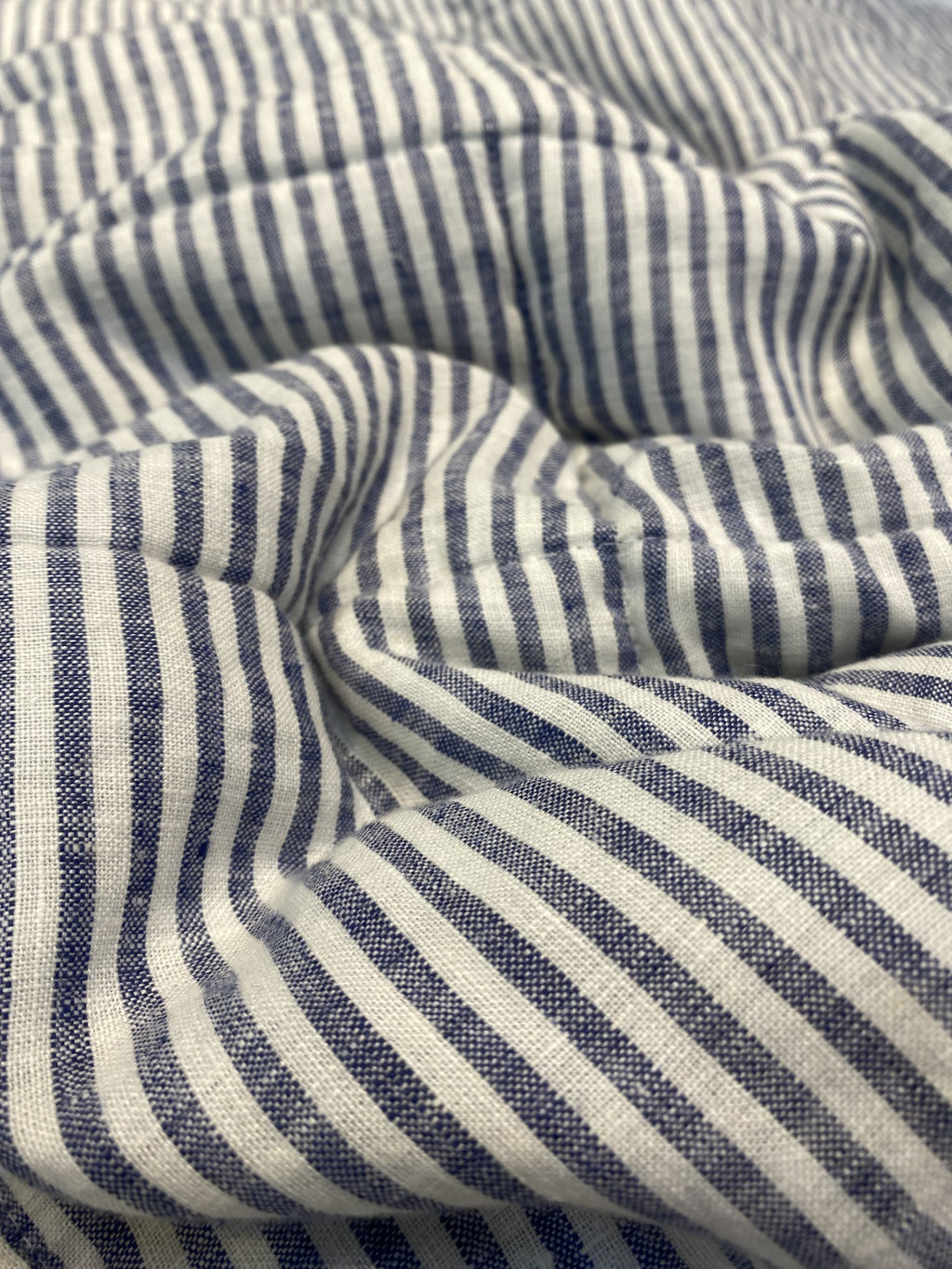 Hand-Quilted French Linen Blanket – Stonewashed Linen Coverlet