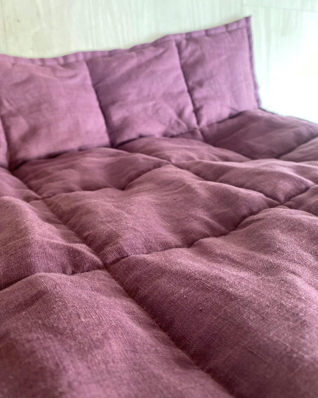 French Linen Quilted Blanket