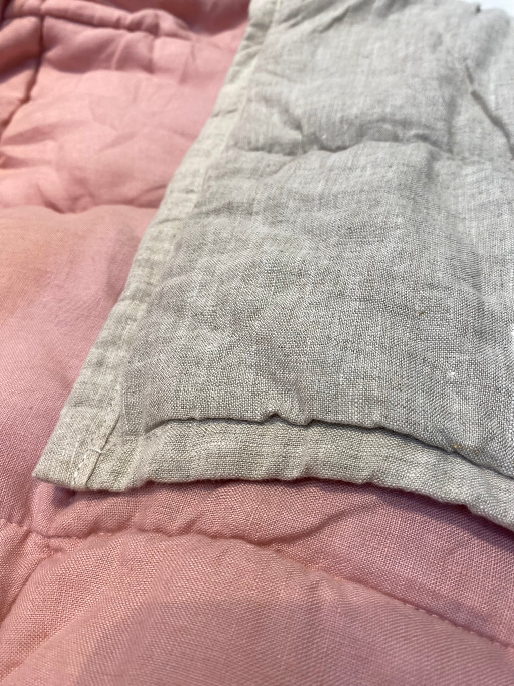 French Linen Quilted Blanket