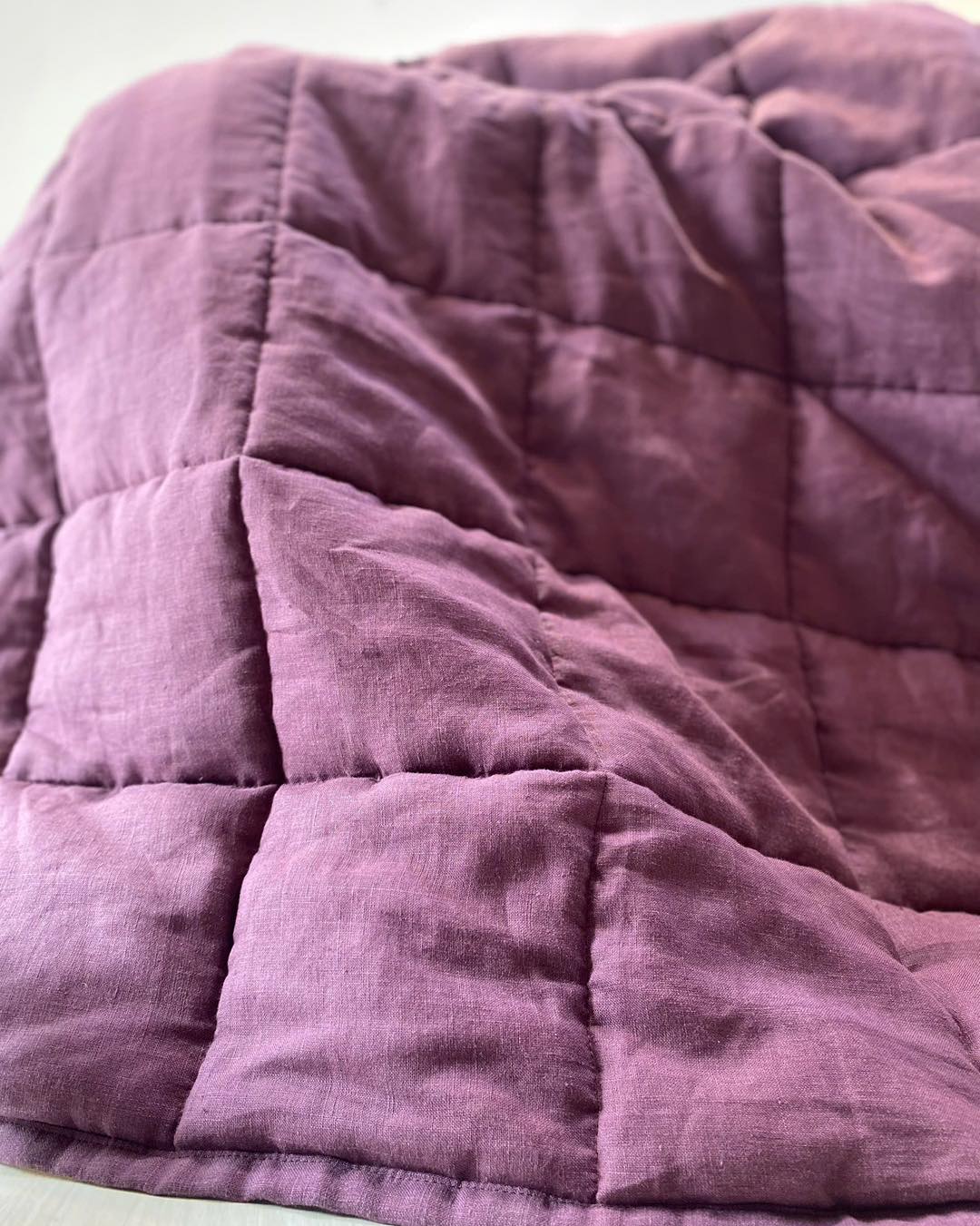 French Linen Quilted Blanket