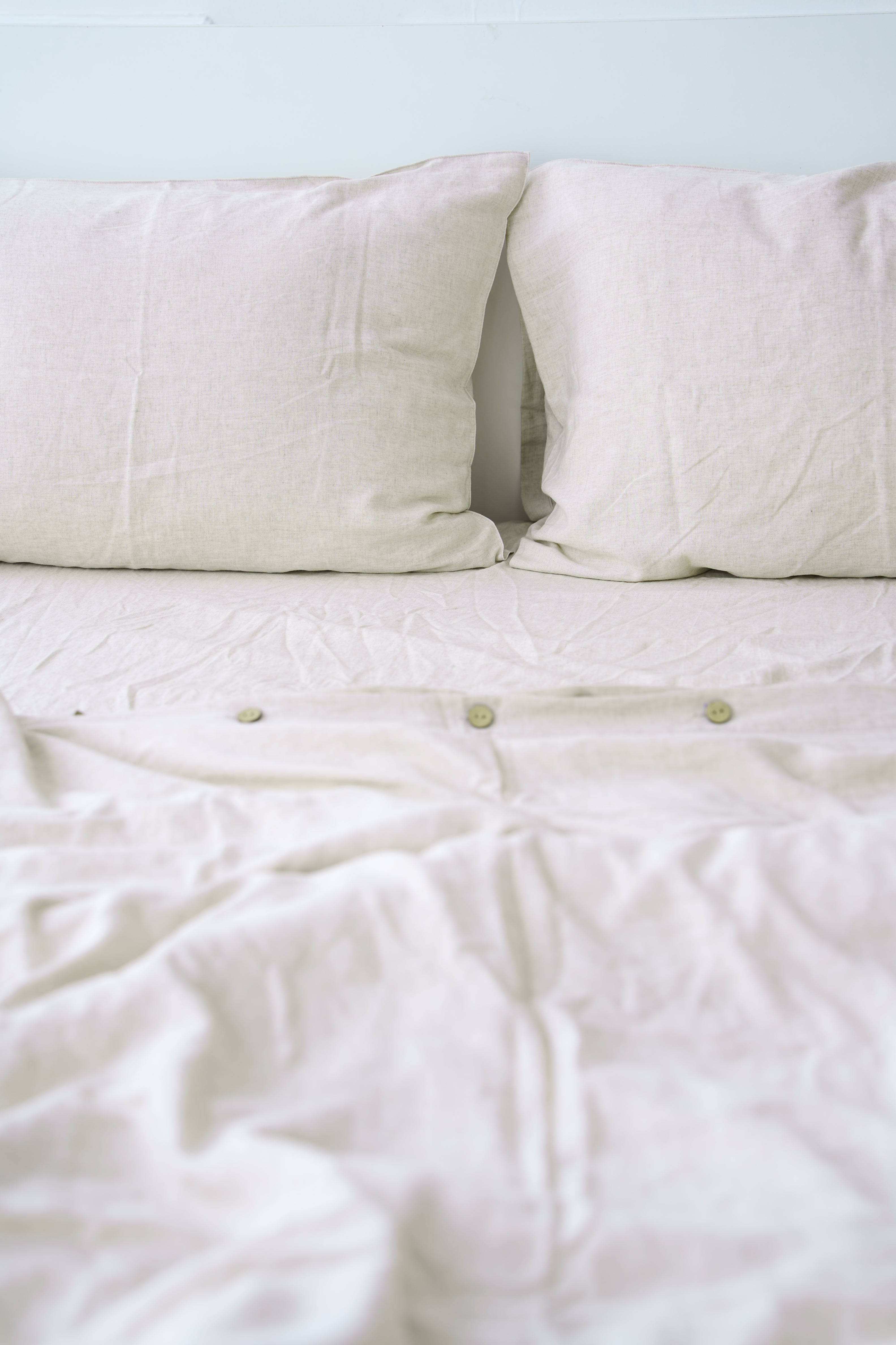 Beige Bamboo Linen Pillowcase — 70% Bamboo 30% Linen
