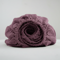 Violet Purple French Linen Fitted Sheet | Handmade