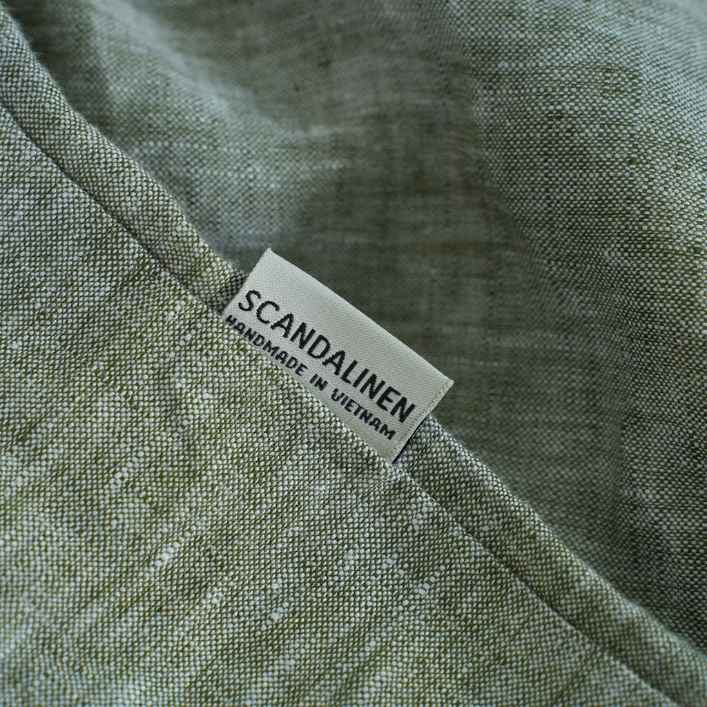 Asparagus French Linen Duvet Cover | Premium Bedding