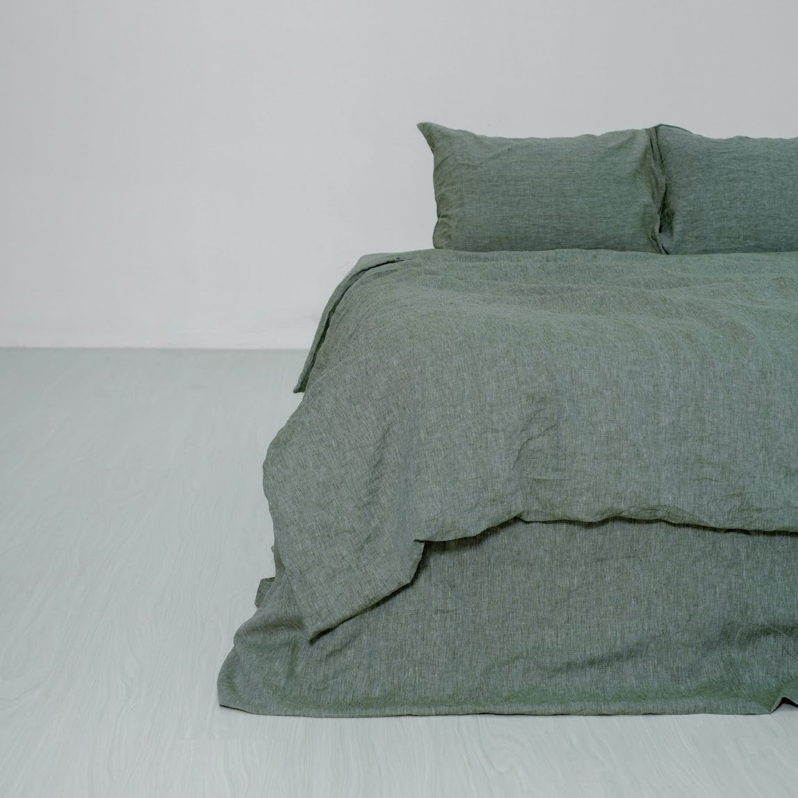 Asparagus French Linen Duvet Cover | Premium Bedding