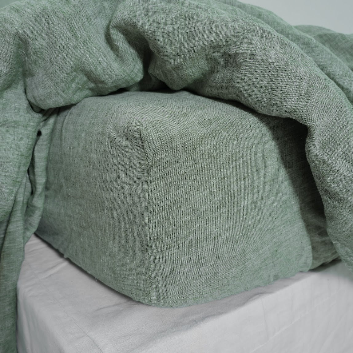 Asparagus French Linen Duvet Cover | Premium Bedding