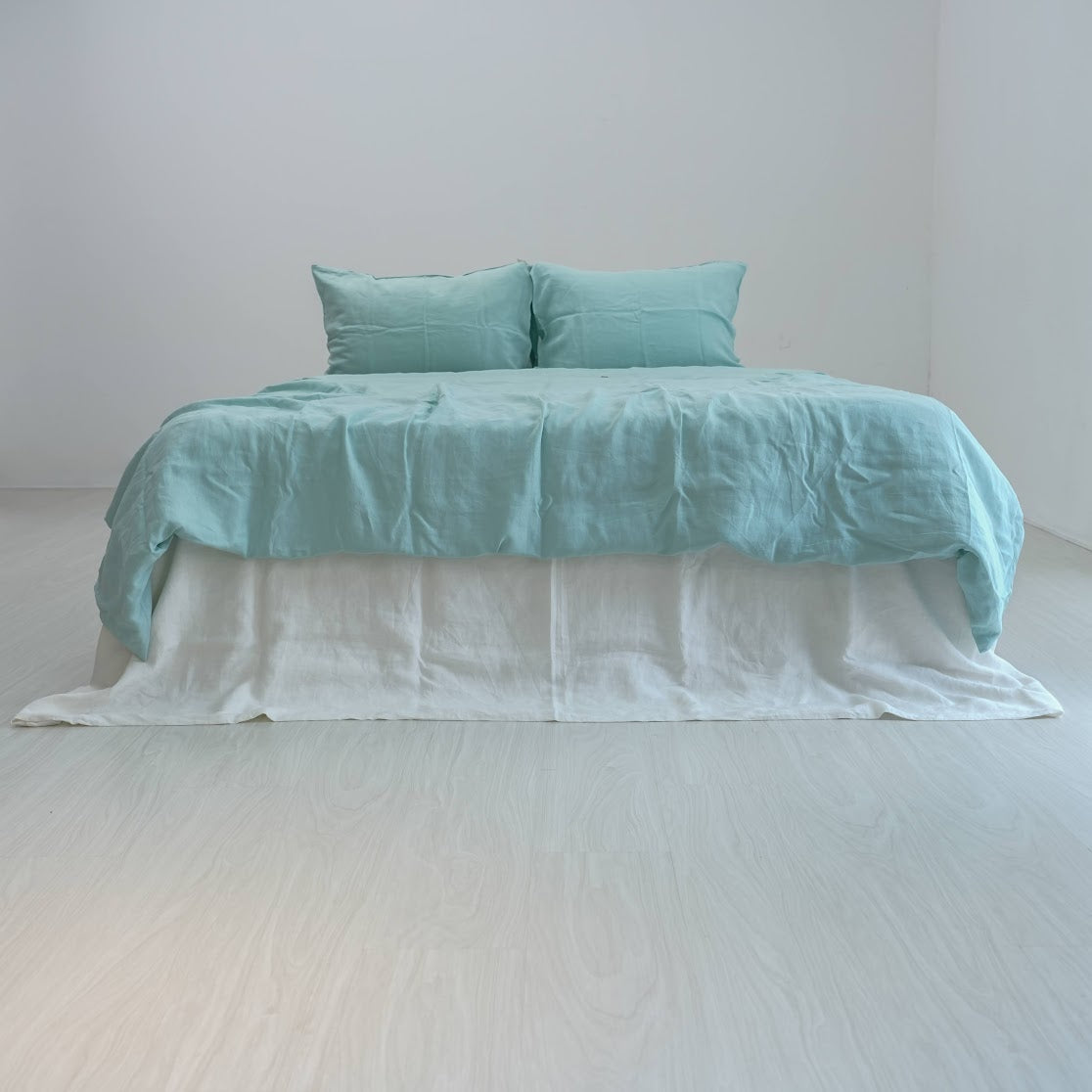 Mint French Linen Duvet Cover | Premium Bedding