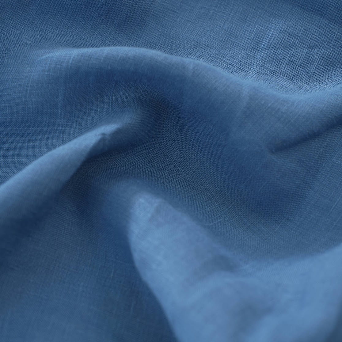 Navy Blue French Linen Fitted Sheet Set - Deep Pocket with 2 Pillowcases