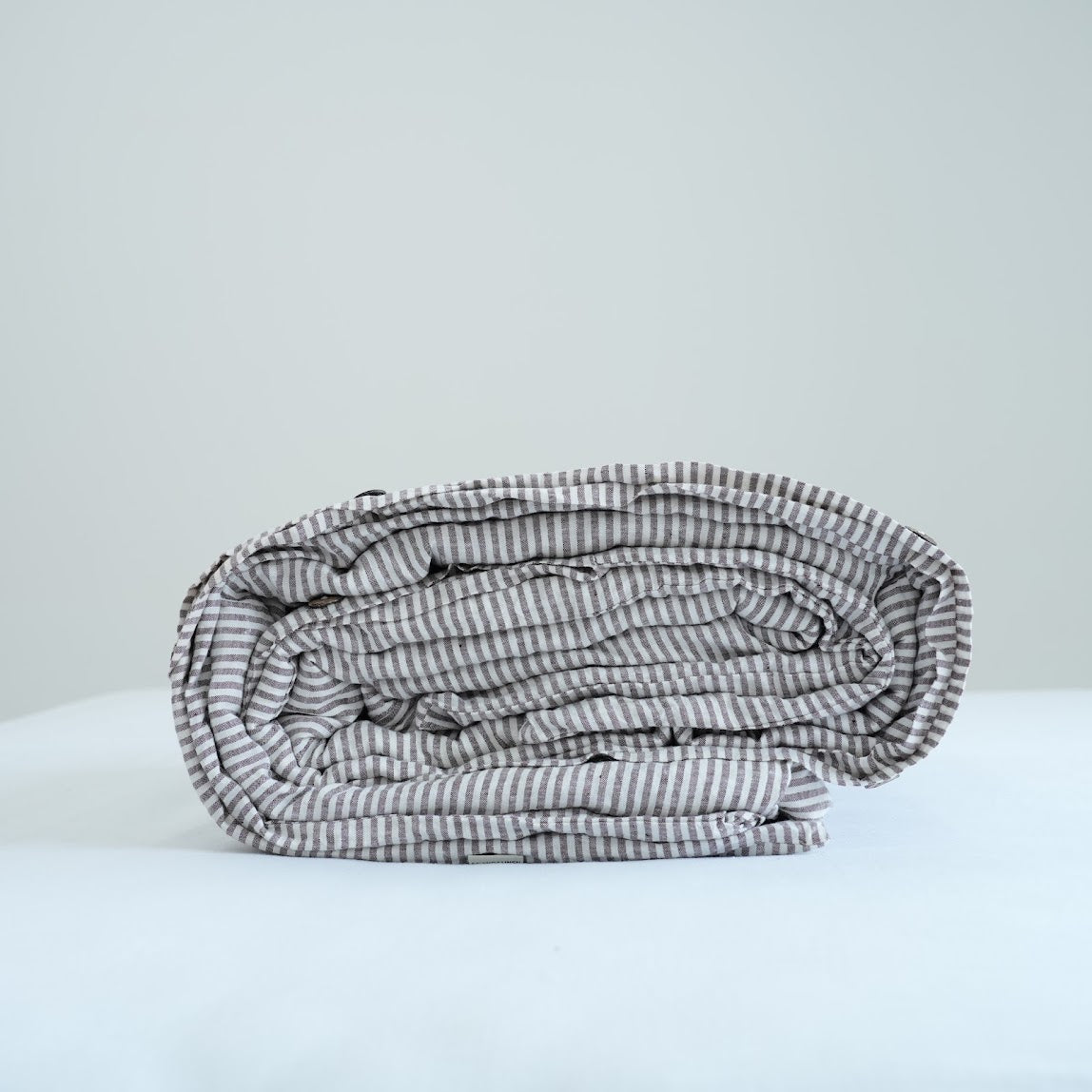 Striped French Linen Duvet Cover | Yarn-Dyed | Handmade