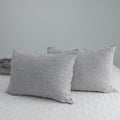 Coffee Striped French Linen Pillowcase | Yarn-Dyed | Handmade