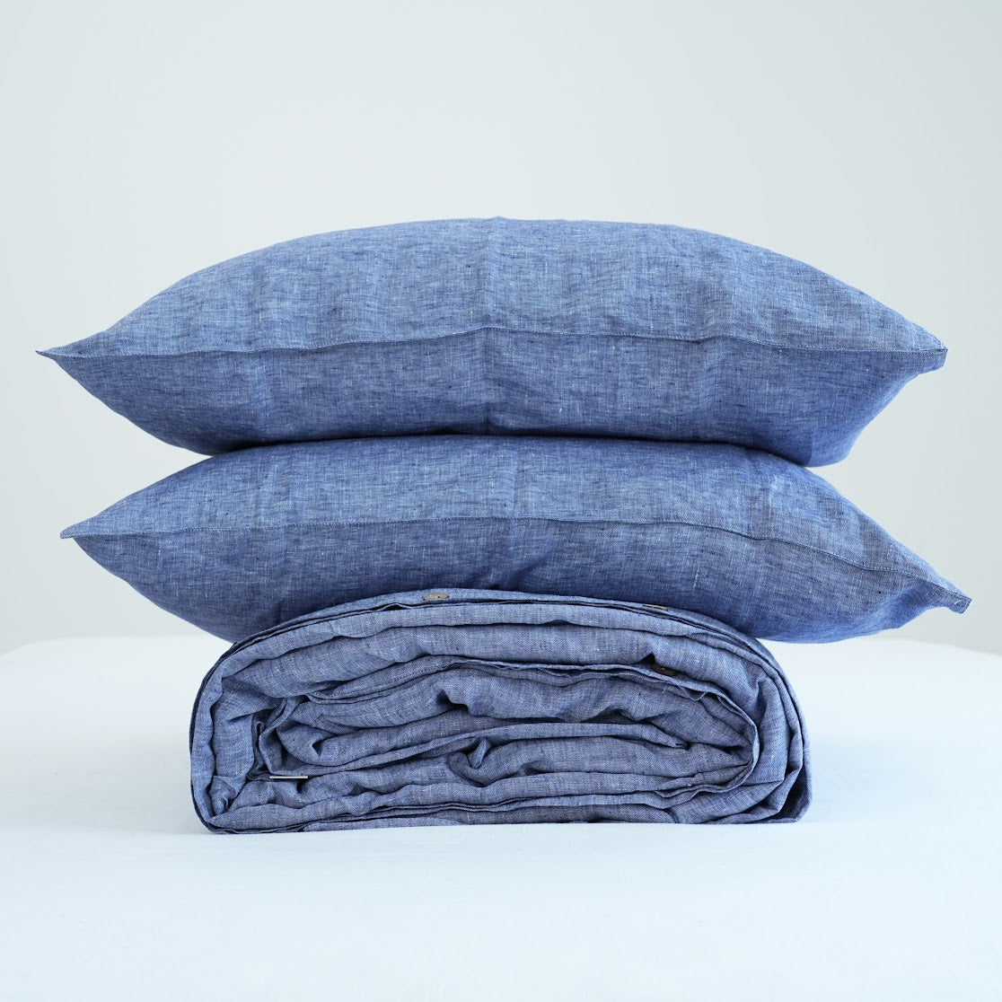 Jean French Linen Duvet Cover | Yarn-Dyed | Handmade