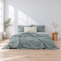 Aegean Bamboo Linen Duvet Cover Set – 4-Piece | 45% Linen 55% Bamboo Rayon