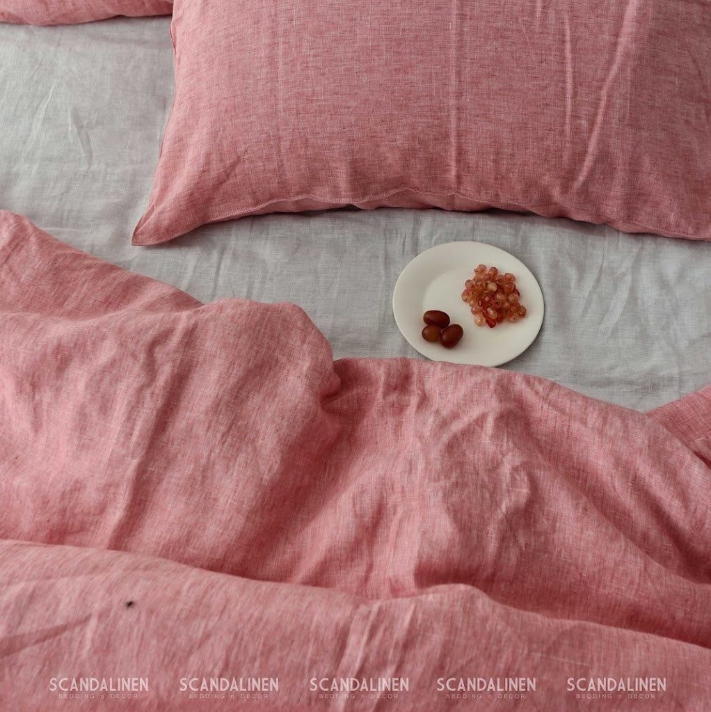 Pink French Linen Duvet Cover | Premium Bedding