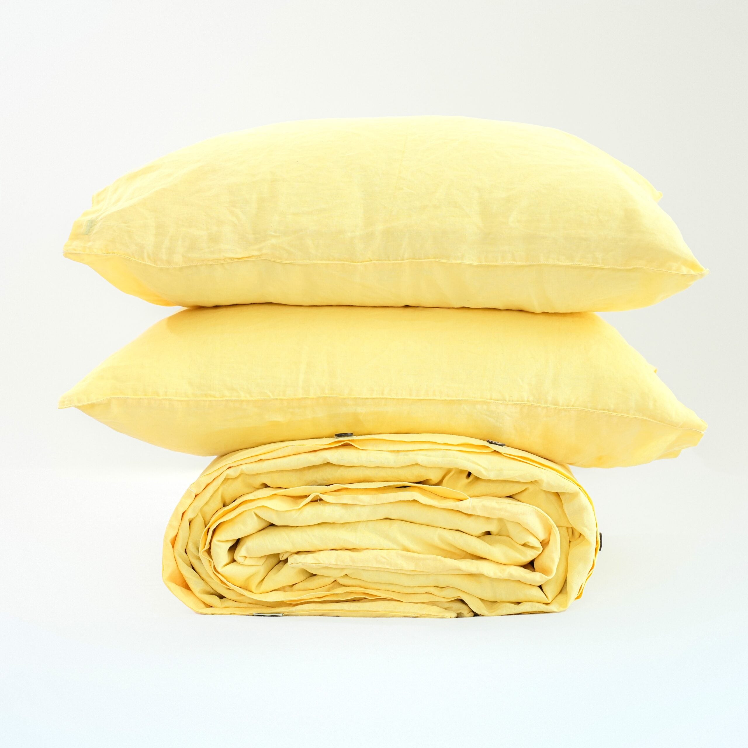 Butter French Linen Flat Sheet — 100% European Flax