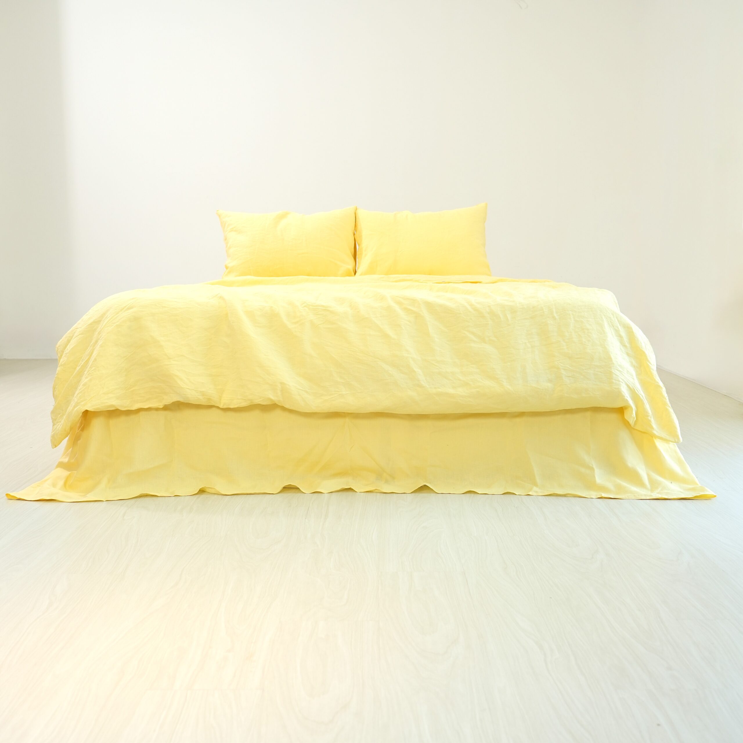 Butter French Linen Flat Sheet — 100% European Flax