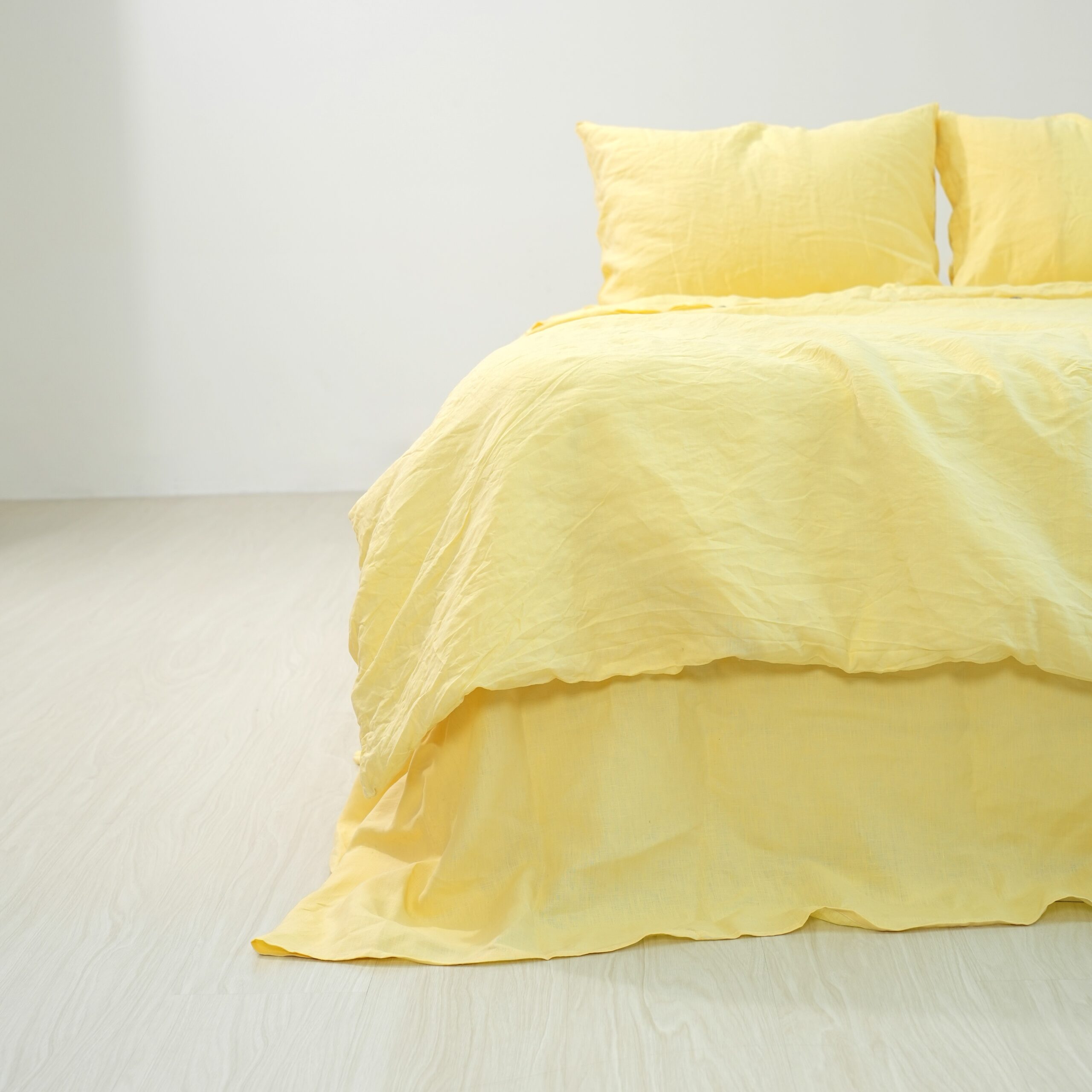 Butter French Linen Flat Sheet — 100% European Flax