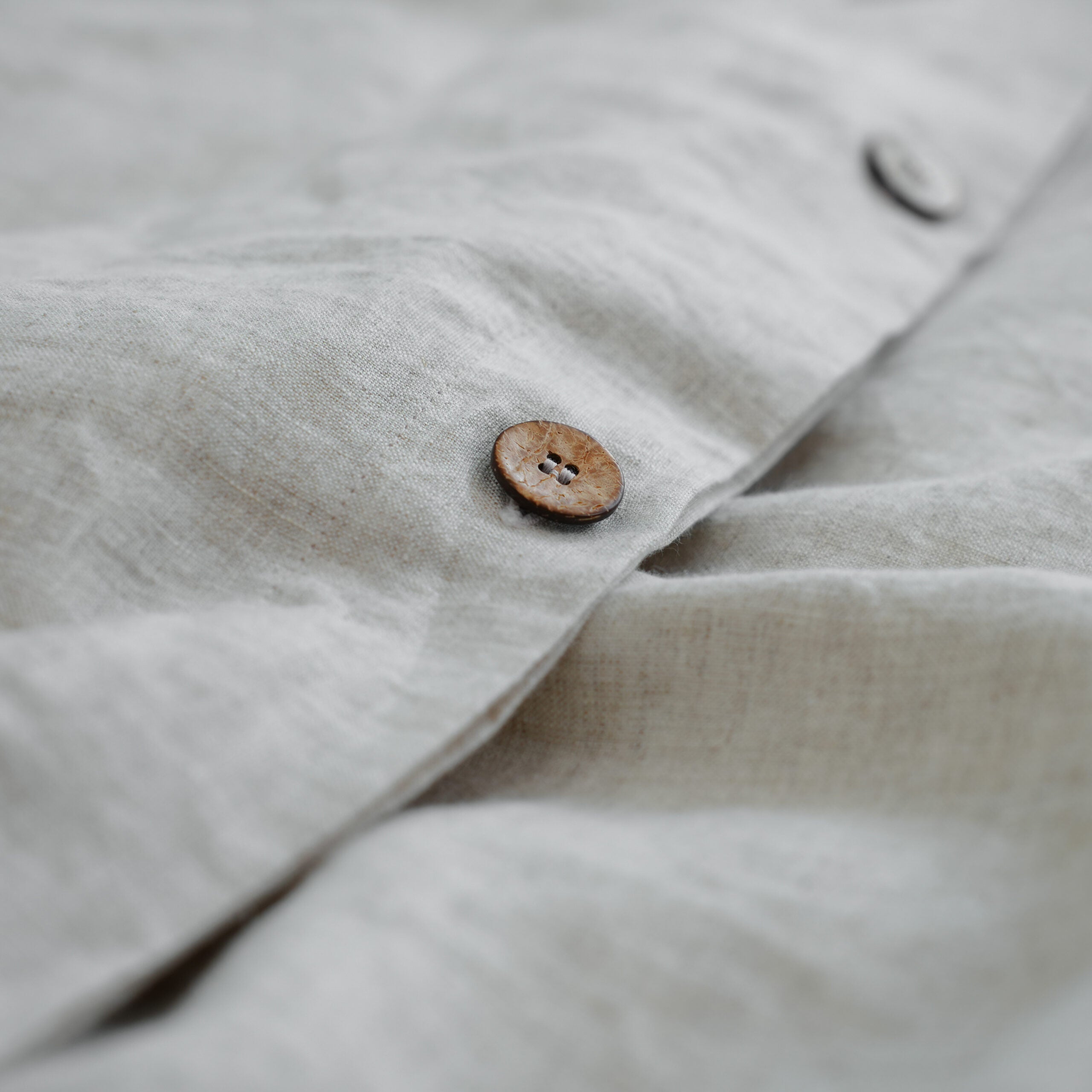 Flax French Linen Duvet Cover+2 Pillowcases Set - Plain Dyeing 07