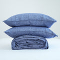 Jean French Linen Duvet Cover+2 Pillowcases Set | Yarn-Dyed | Handmade