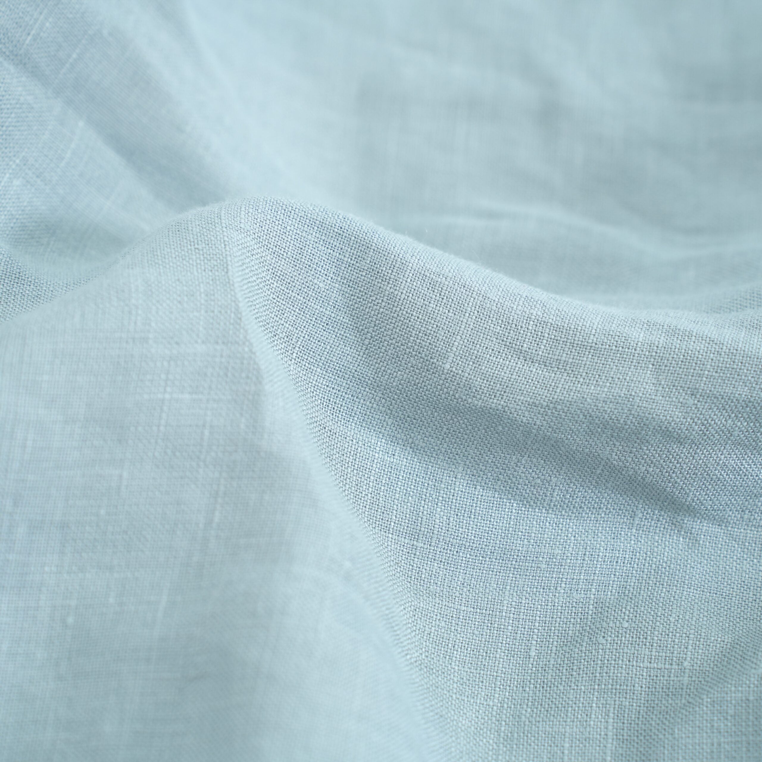 Misty Blue French Linen Flat Sheet | 100% Linen Flat Sheet