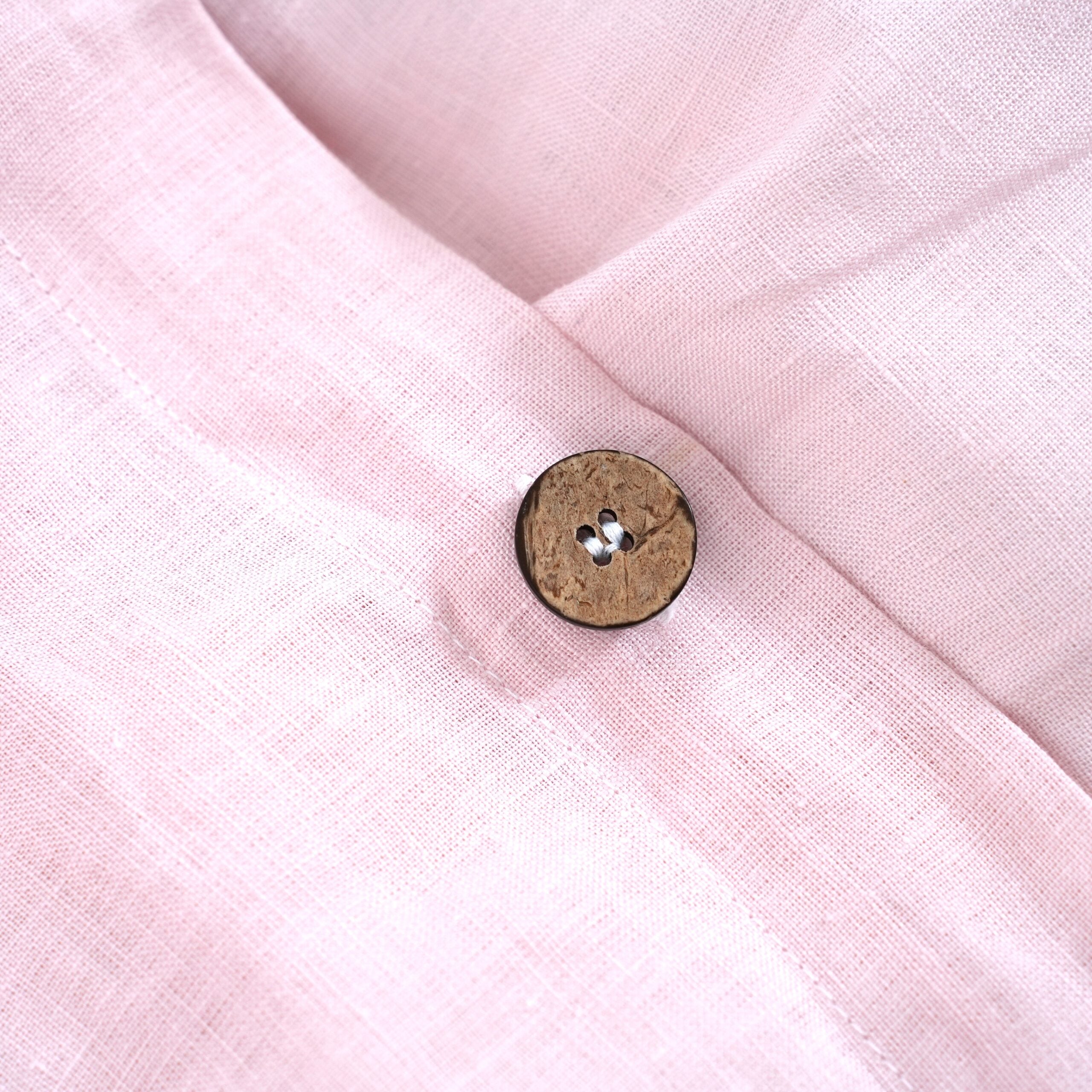 Peach French Linen Fitted Sheet Set - Deep Pocket with 2 Pillowcases