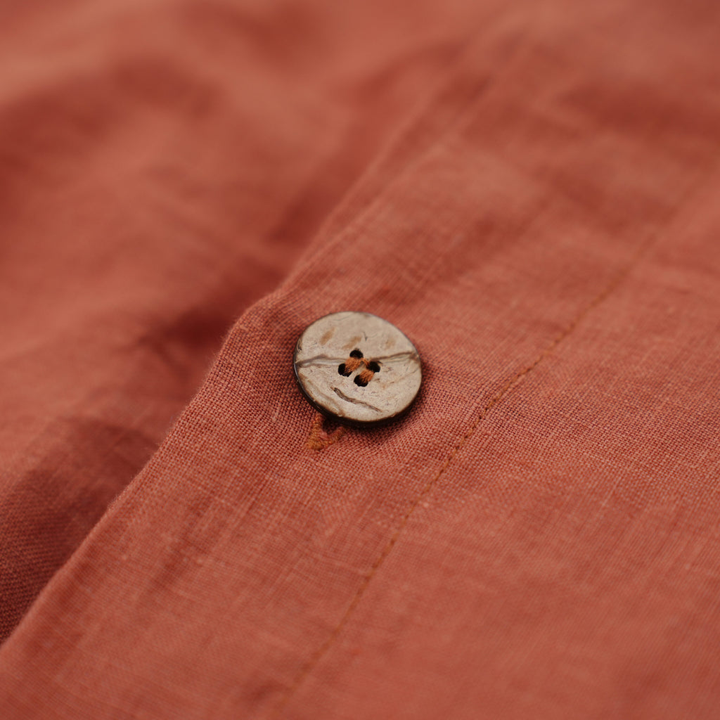 Rust French Linen Flat Sheet | 100% Linen Flat Sheet