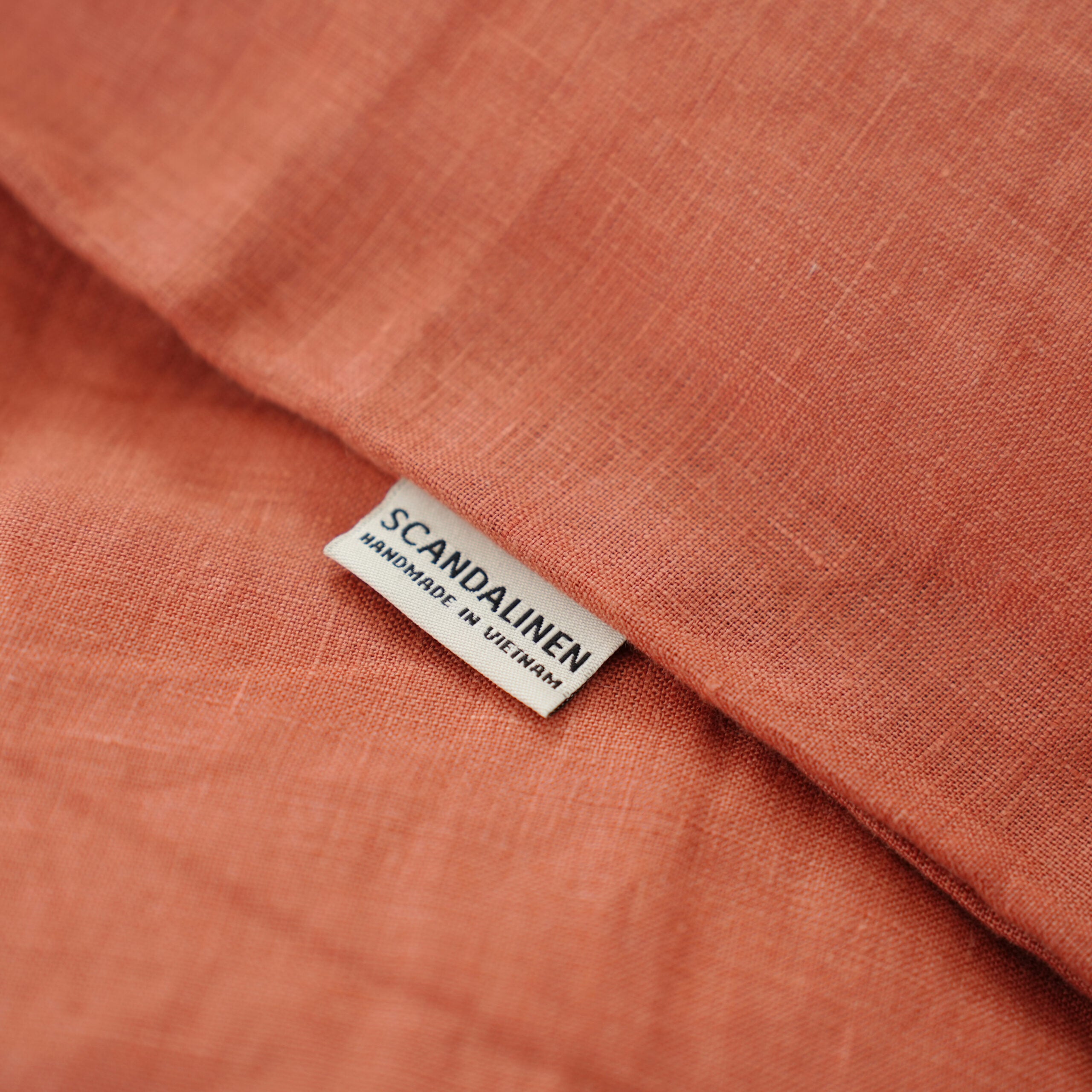 Rust French Linen Flat Sheet | 100% Linen Flat Sheet