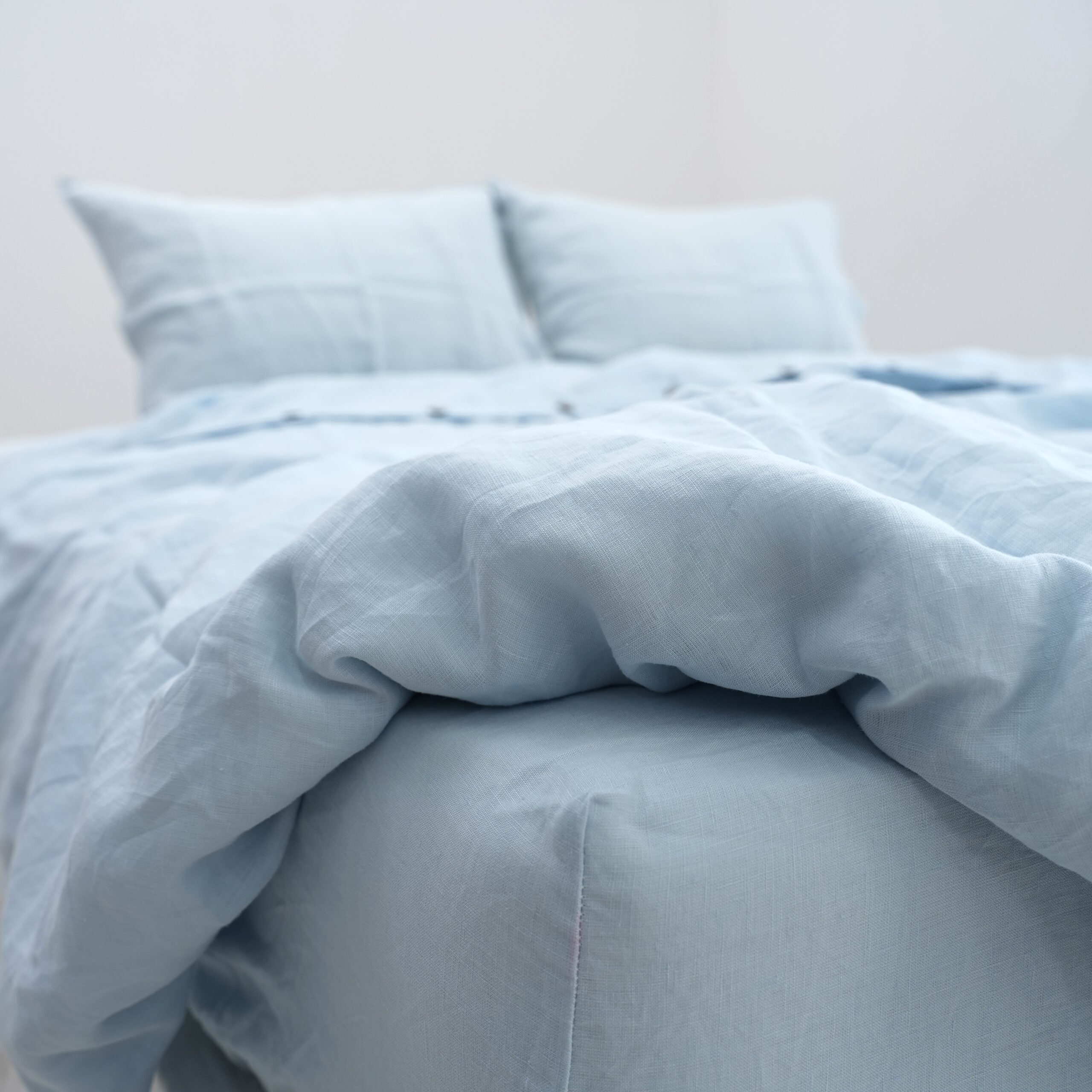 Sky French Linen Pillowcase
