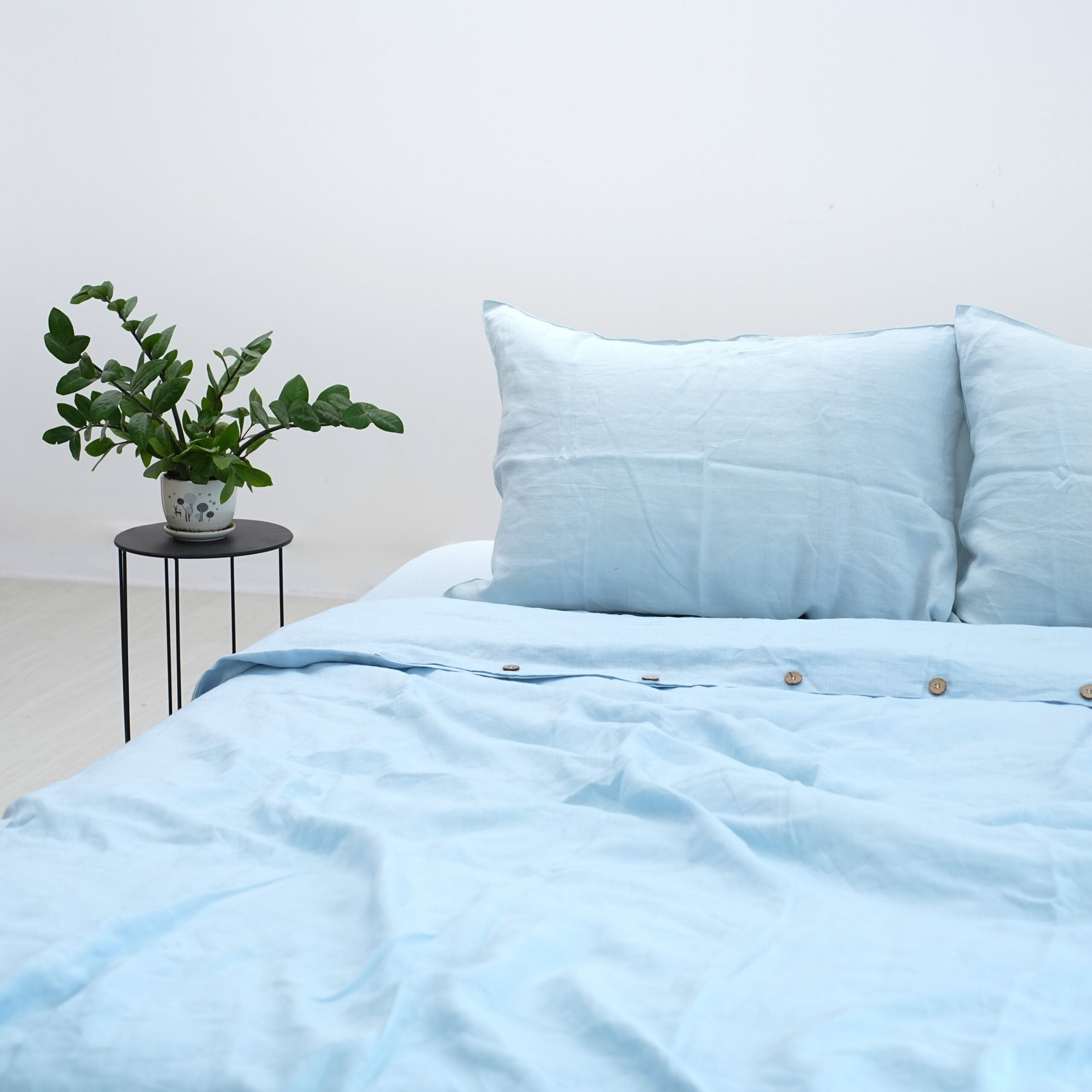 Sky French Linen Pillowcase