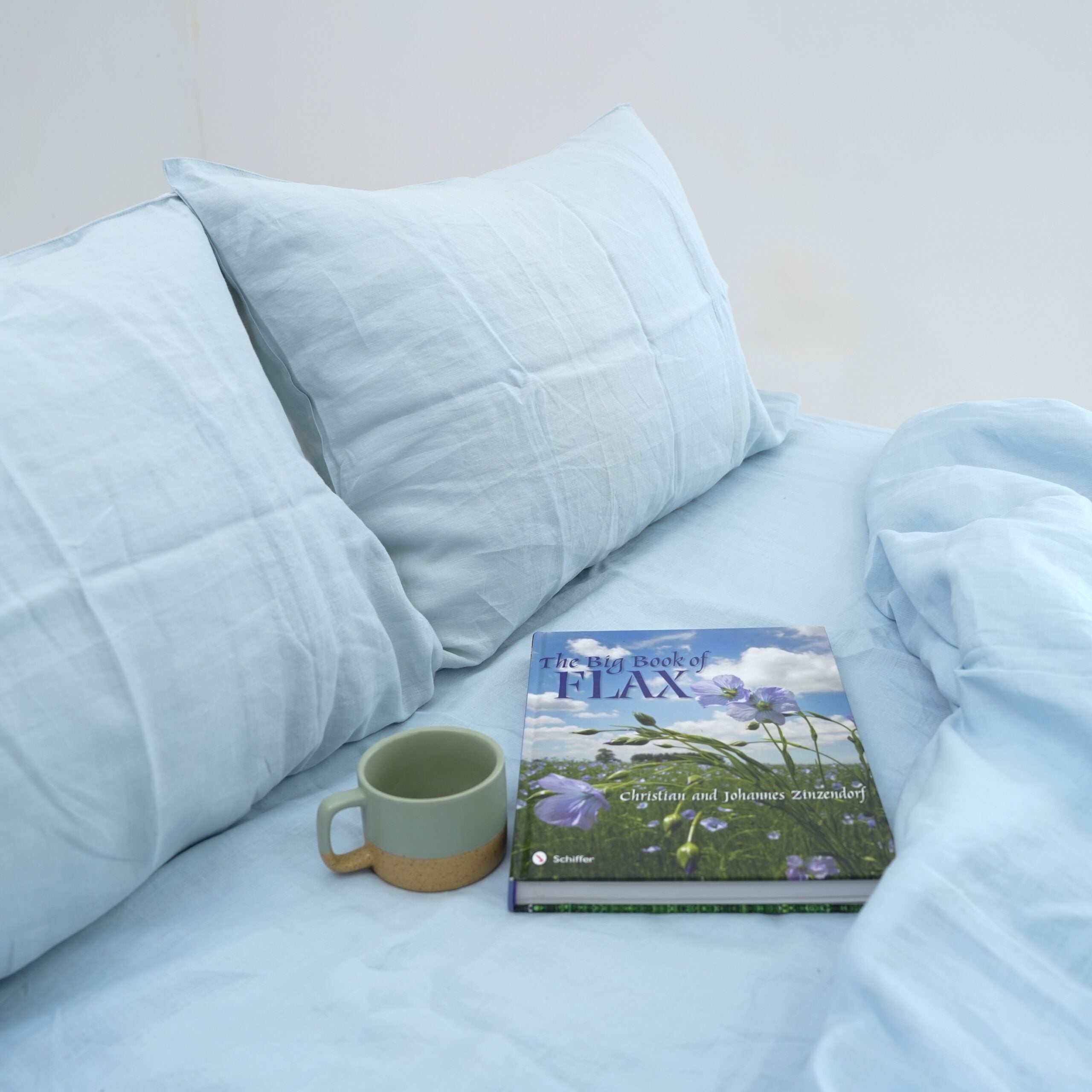 Sky French Linen Pillowcase
