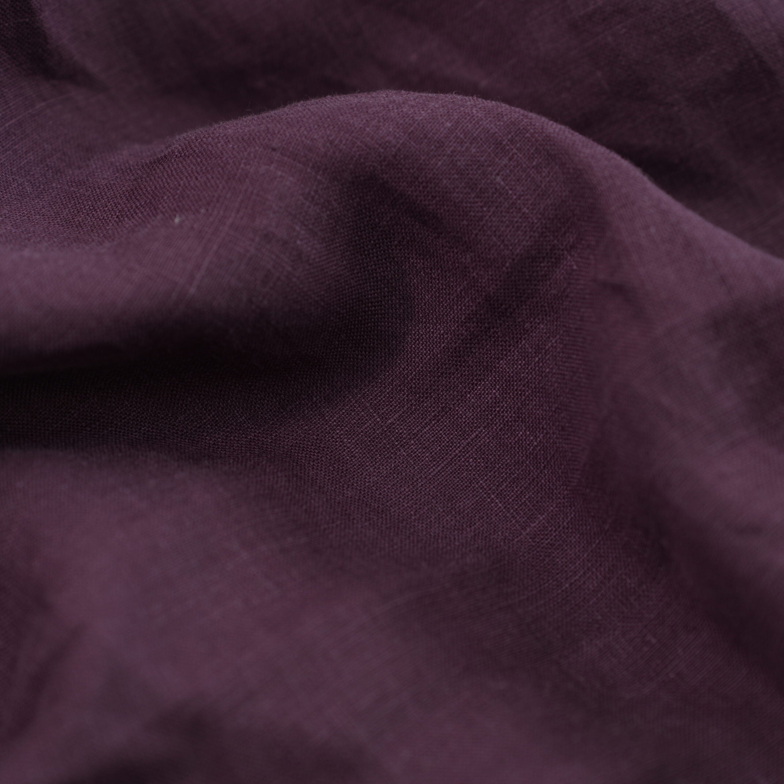 Violet Purple French Linen Fitted Sheet Set - Deep Pocket with 2 Pillowcases