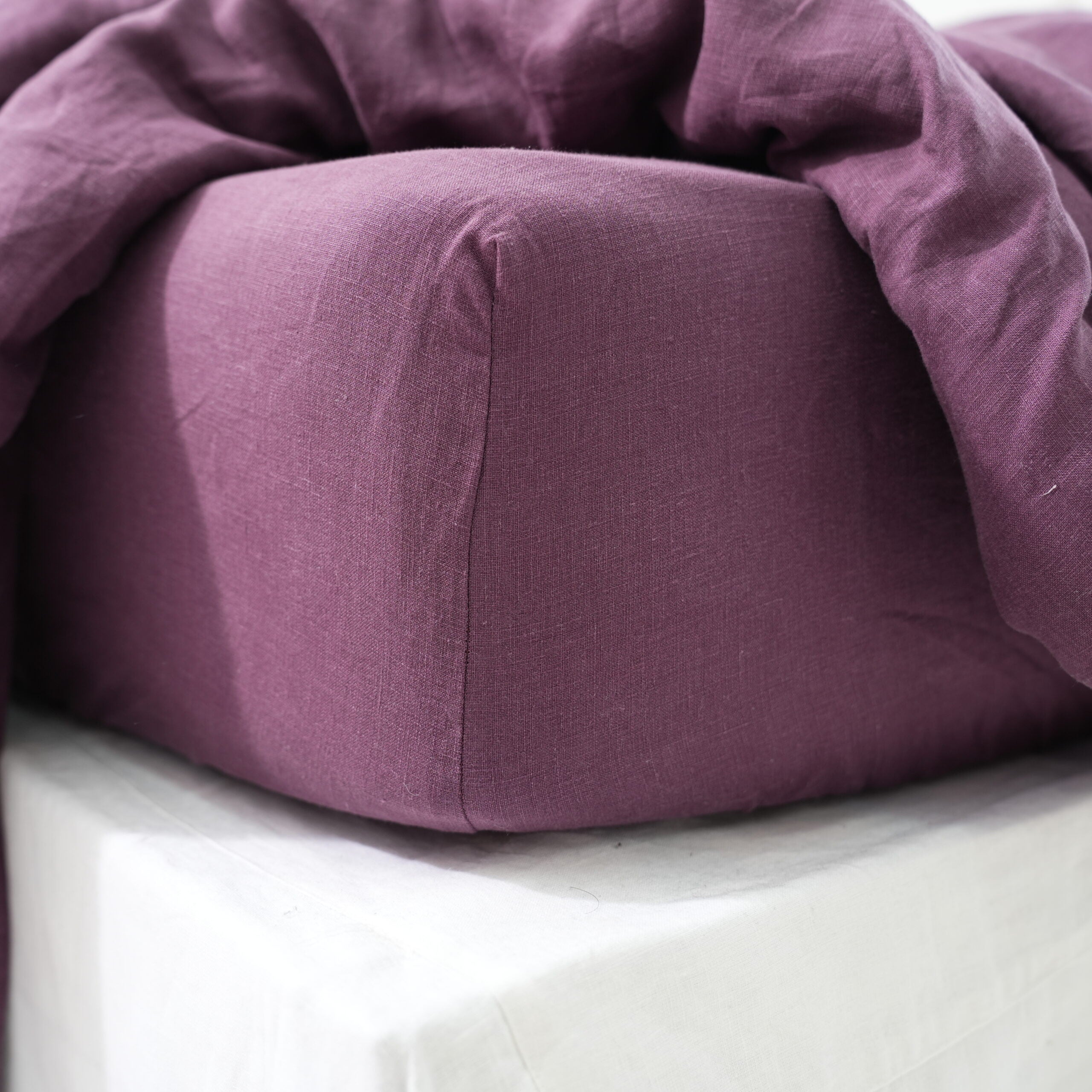 Violet French Linen Top Sheet | 100% Linen Flat Sheet
