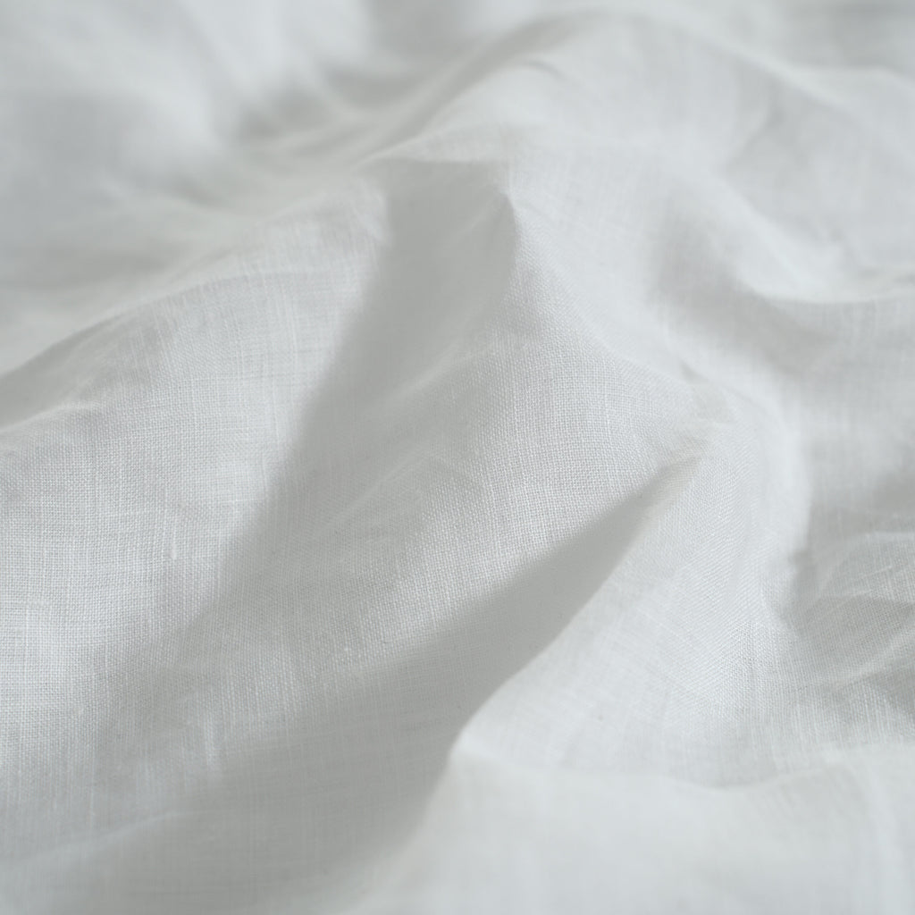 White French Linen Duvet Cover+2 Pillowcases Set - Plain Dyeing 05