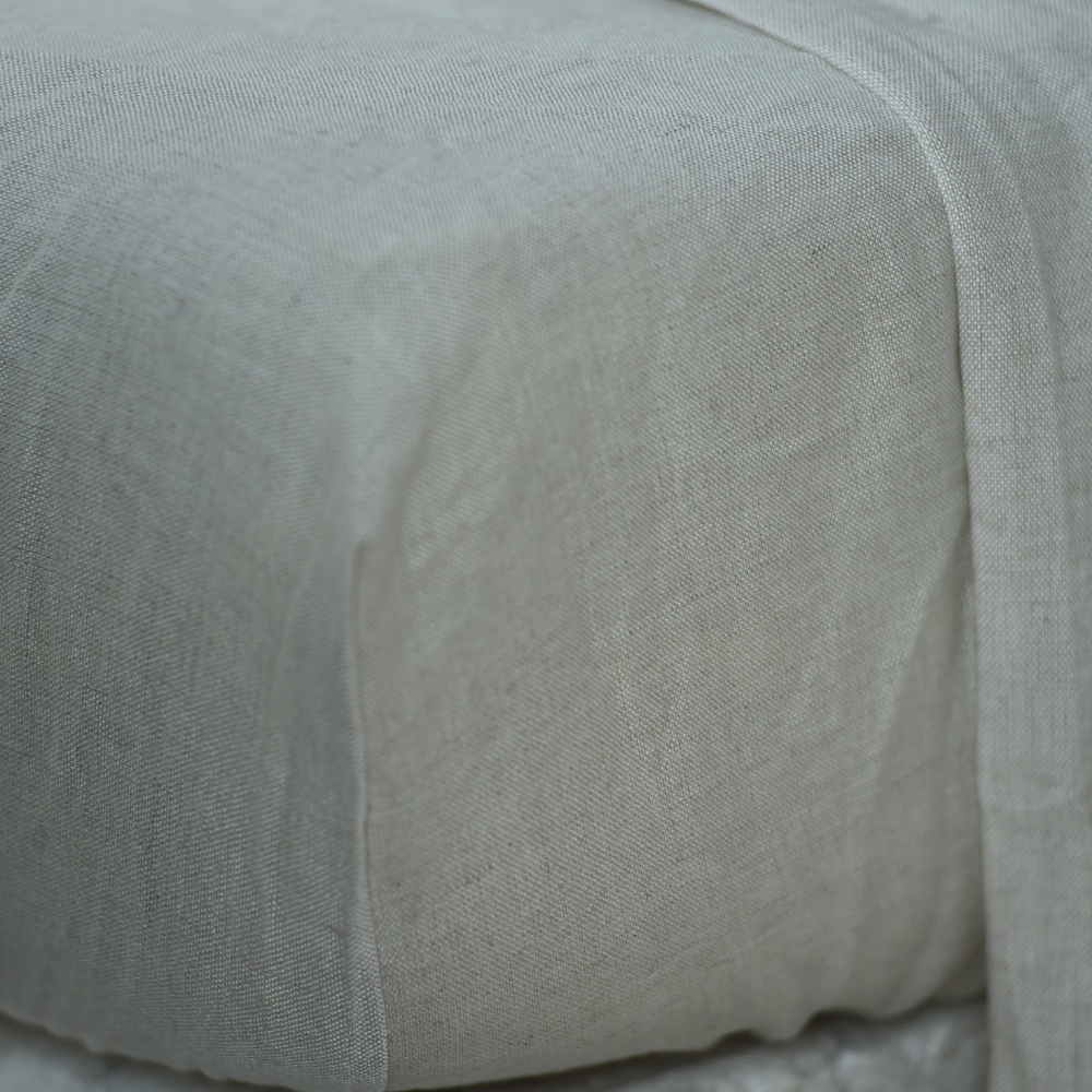 Smoke Bamboo Linen Duvet Cover | 45% Linen 55% Bamboo Rayon