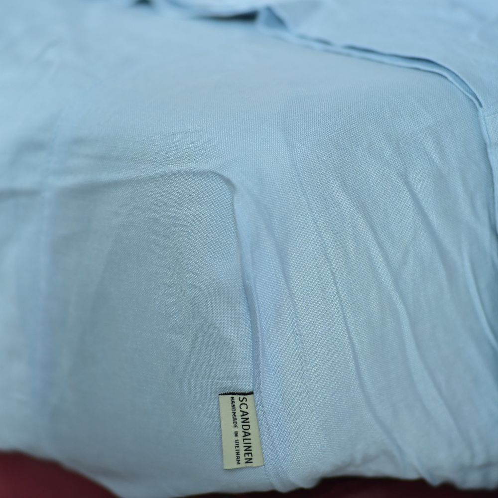 Pale Bamboo Linen Duvet Cover | 45% Linen 55% Bamboo Rayon