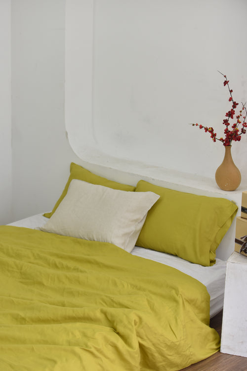 Butter Bamboo Linen Duvet Cover | 45% Linen 55% Bamboo Rayon
