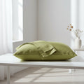 Chartreuse Bamboo Linen Pillowcases
