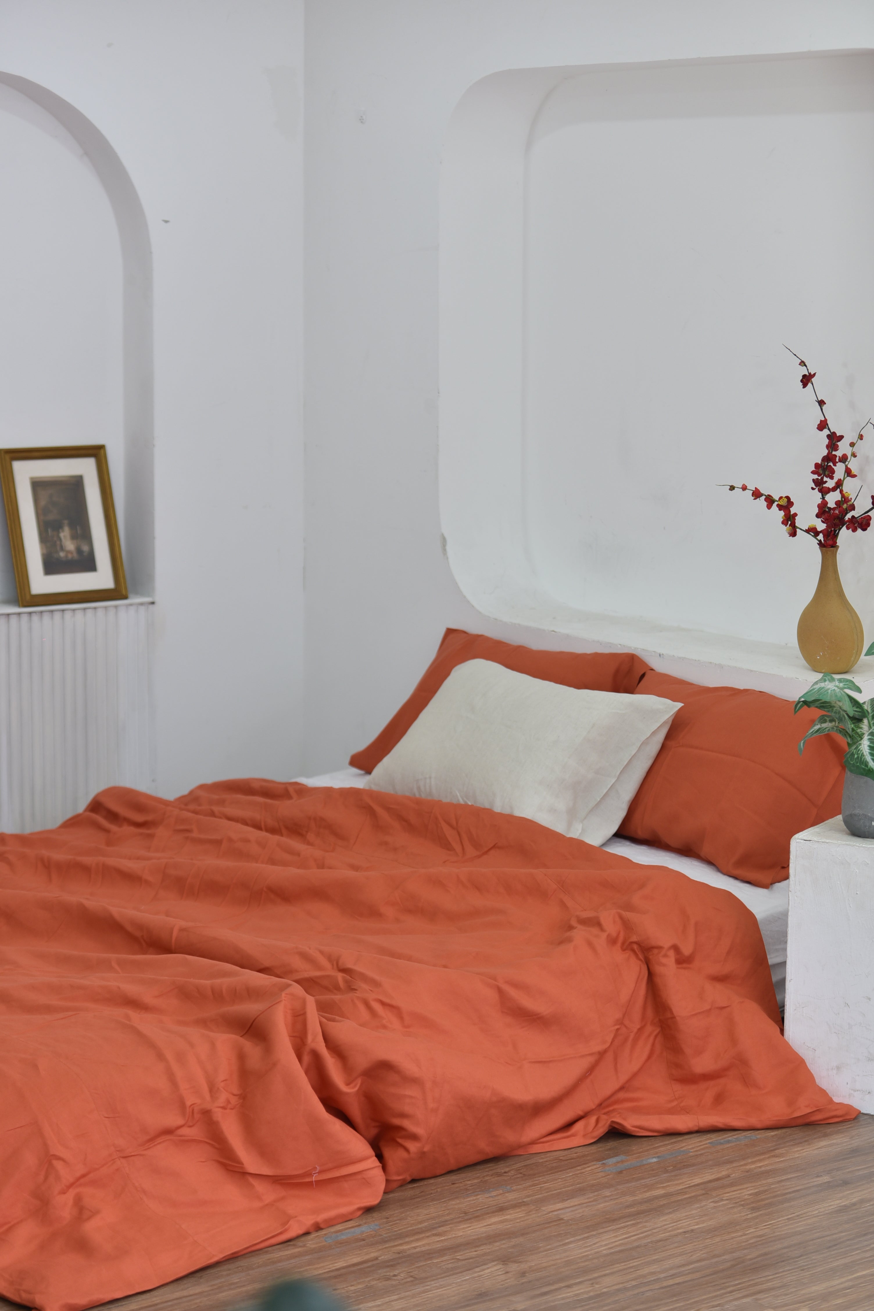 Squash Bamboo Linen Duvet Cover | 45% Linen 55% Bamboo Rayon