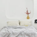 Cream Bamboo Linen Duvet Cover Set – 4-Piece Bed Linen | 45% Linen 55% Bamboo Rayon | 165 GSM