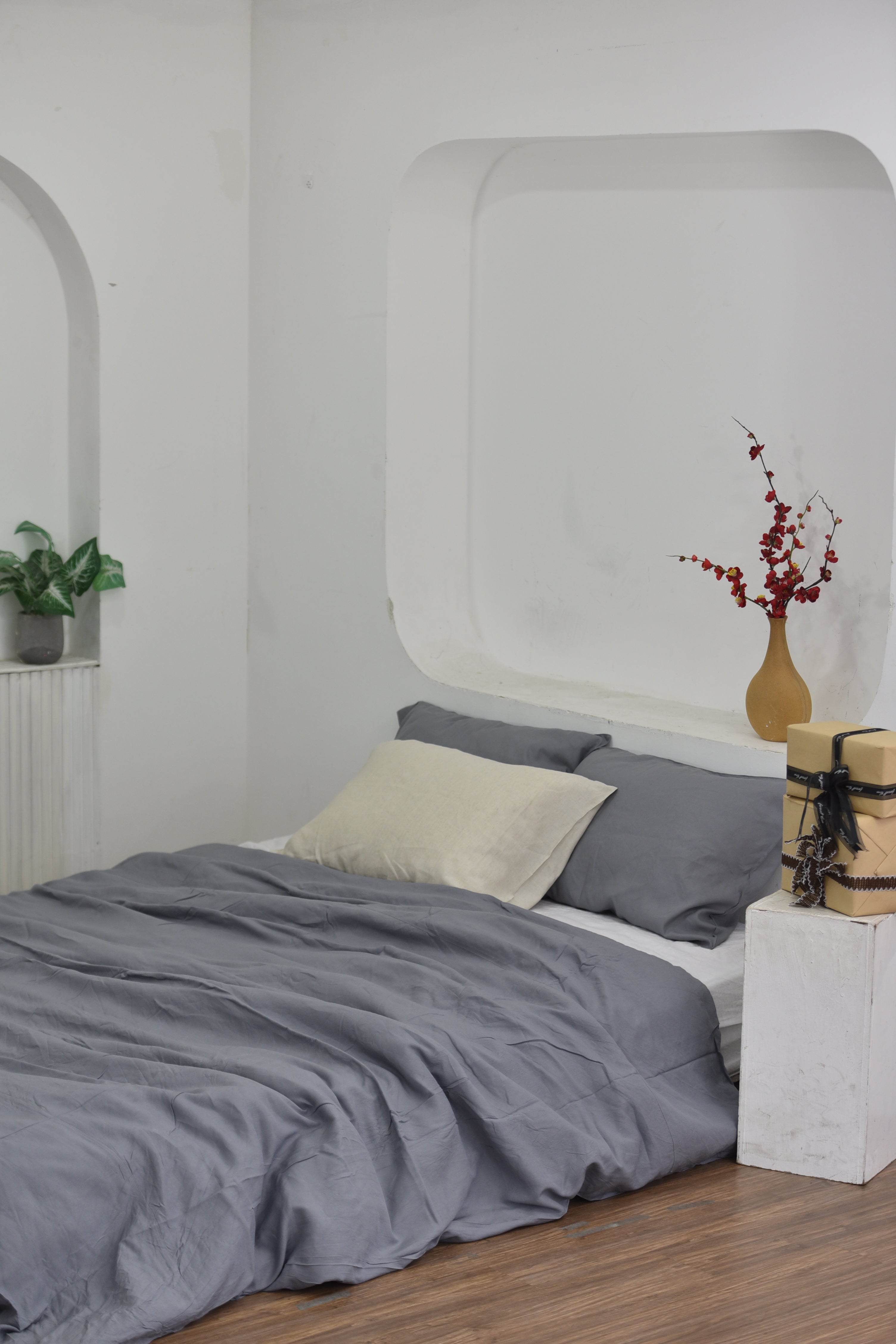 Denim Bamboo Linen Duvet Cover | 45% Linen 55% Bamboo Rayon