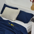 Indigo Bamboo Linen Pillowcases