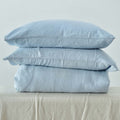 Baby Blue Bamboo Linen Duvet Cover Set – 4-Piece | 45% Linen 55% Bamboo Rayon | 165 GSM