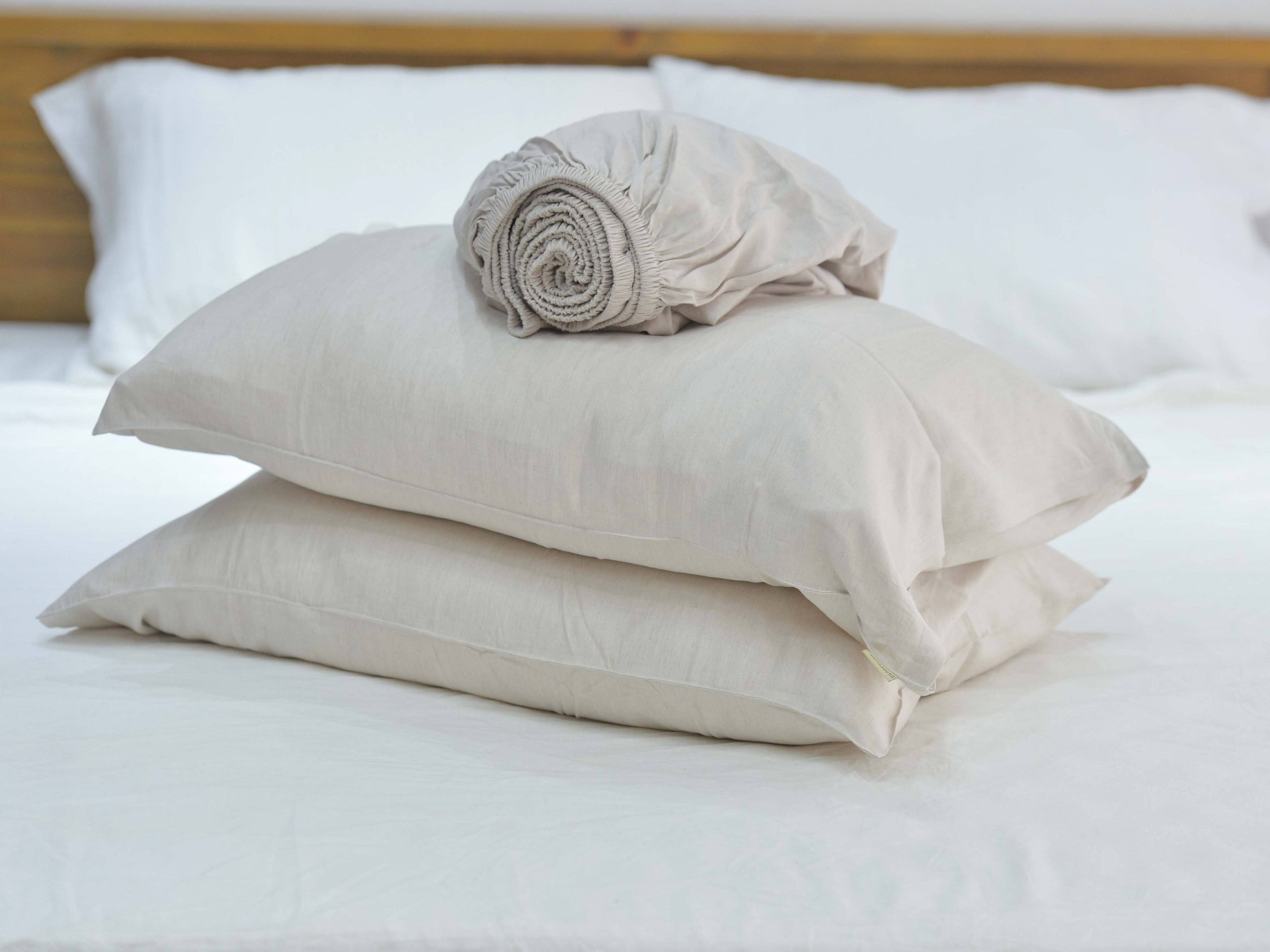 Squash Bamboo Linen Duvet Cover Set – 4-Piece | 45% Linen 55% Bamboo Rayon