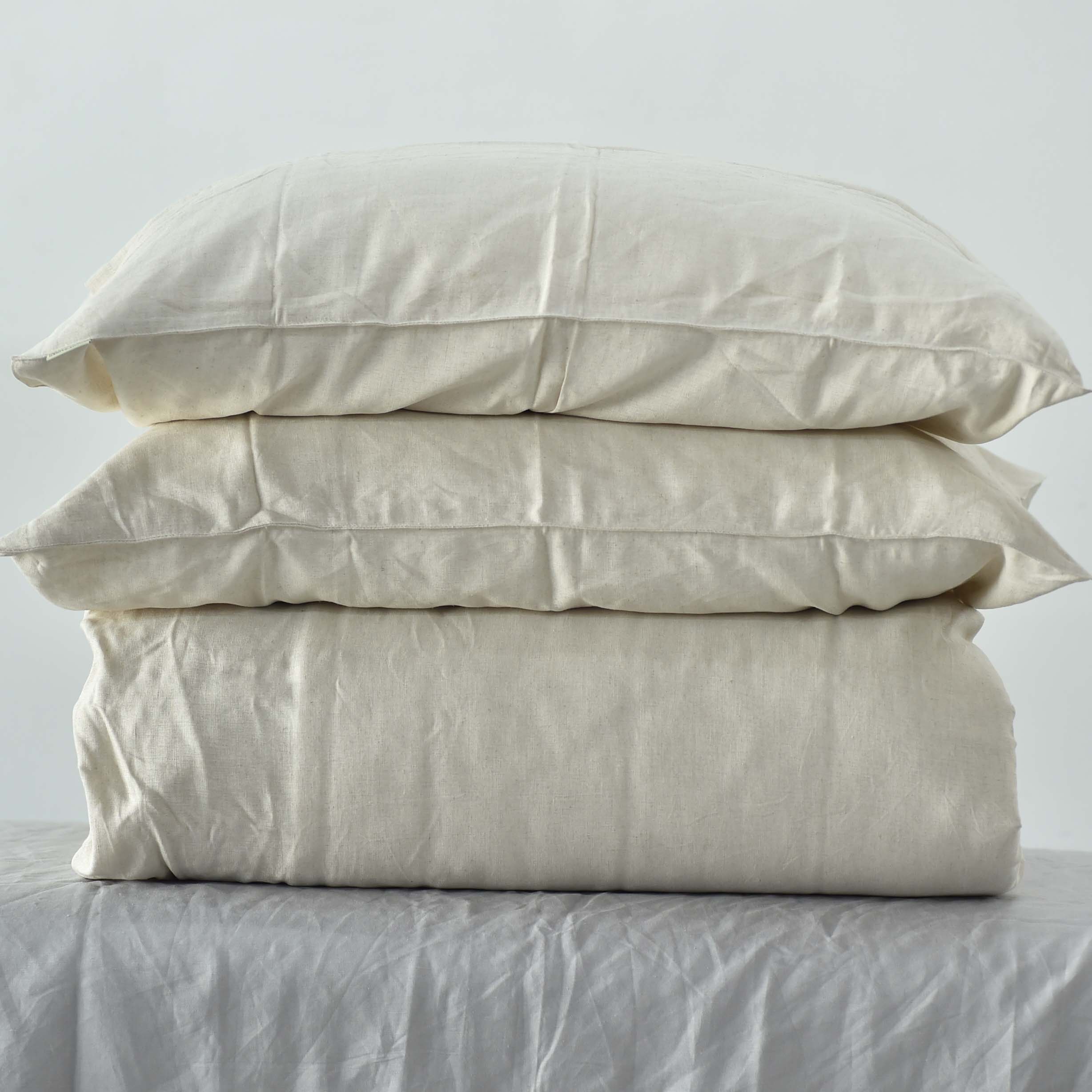 Rice Bamboo Linen Duvet Cover | 45% Linen 55% Bamboo Rayon