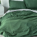 Bamboo Linen Duvet Cover - Pine | 45% Linen 55% Bamboo Rayon