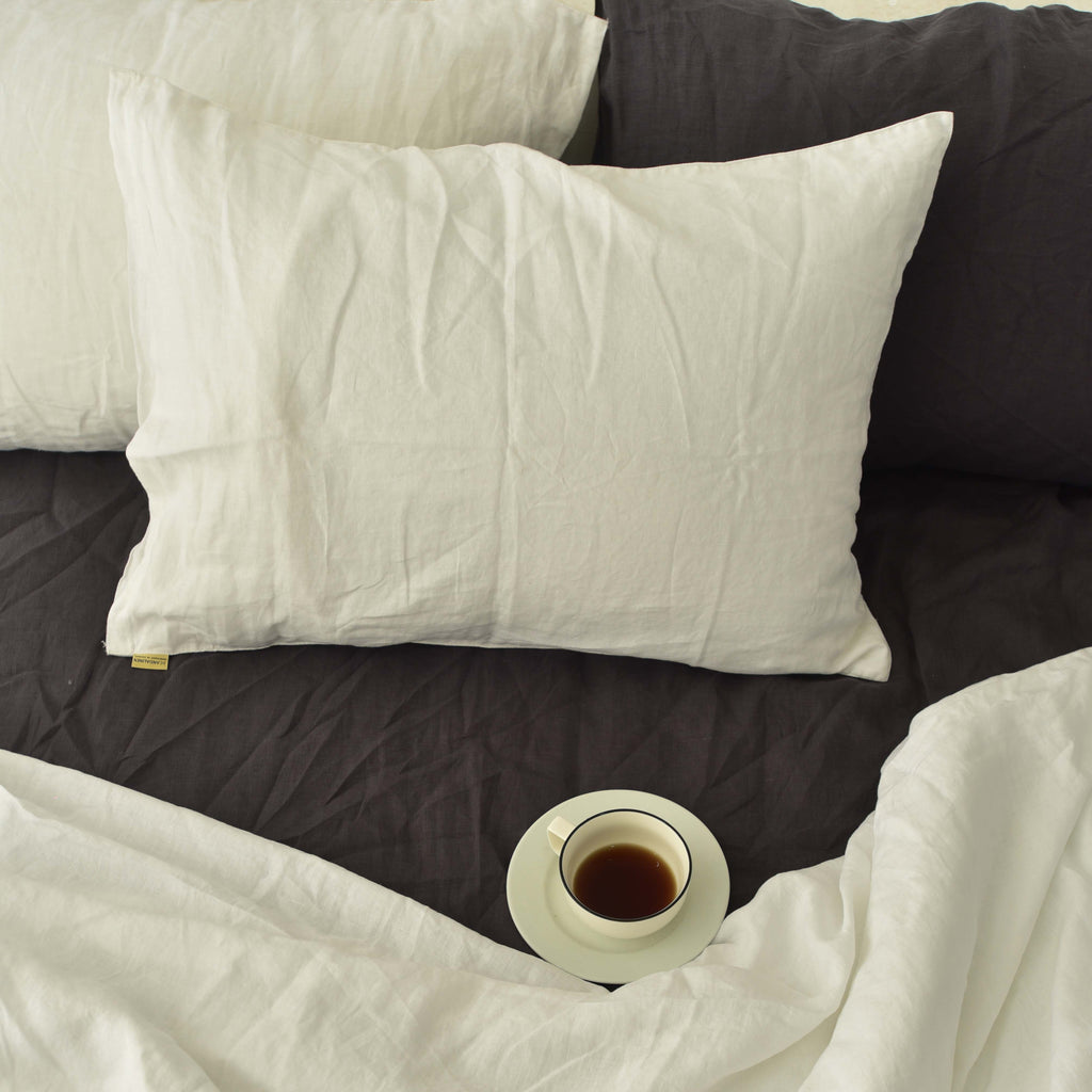 White French Linen Pillowcase